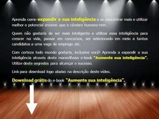 Baixe grátis o e-book Aumente sua inteligencia.avi