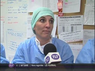 CHU Rangueil : Grève au bloc vasculaire (Toulouse)