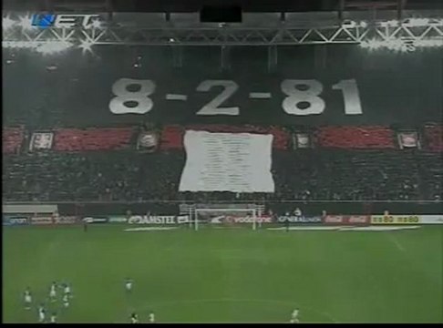 8_2_81 Ultras Tifo Choregraphy for Gate 7 Tragedy