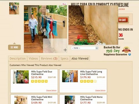 Video Review for Hills Supa Fold Compact Clothes Line