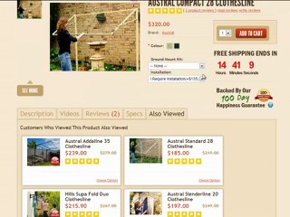 Video Review Austral Compact 28 Foldown Clothes Line