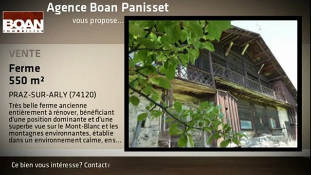 A vendre - Ferme - PRAZ-SUR-ARLY (74120) - 550m²
