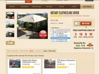 Video Review for Rotary Clothesline Cover