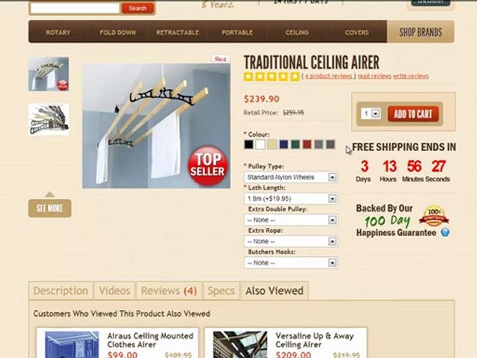 Traditional Ceiling Airer