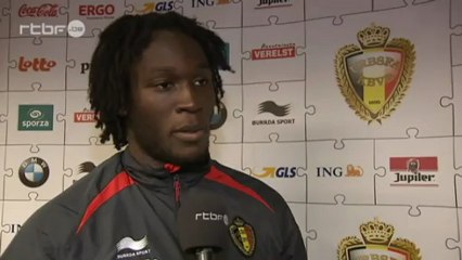 Réaction de Romelu Lukaku après Belgique-Slovaquie du 7 Février 2013