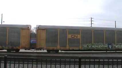 Norfolk Southern autorack train west through Austell Ga.