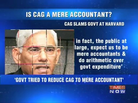 Comptroller and Auditor General of India (CAG) publicly slams government!