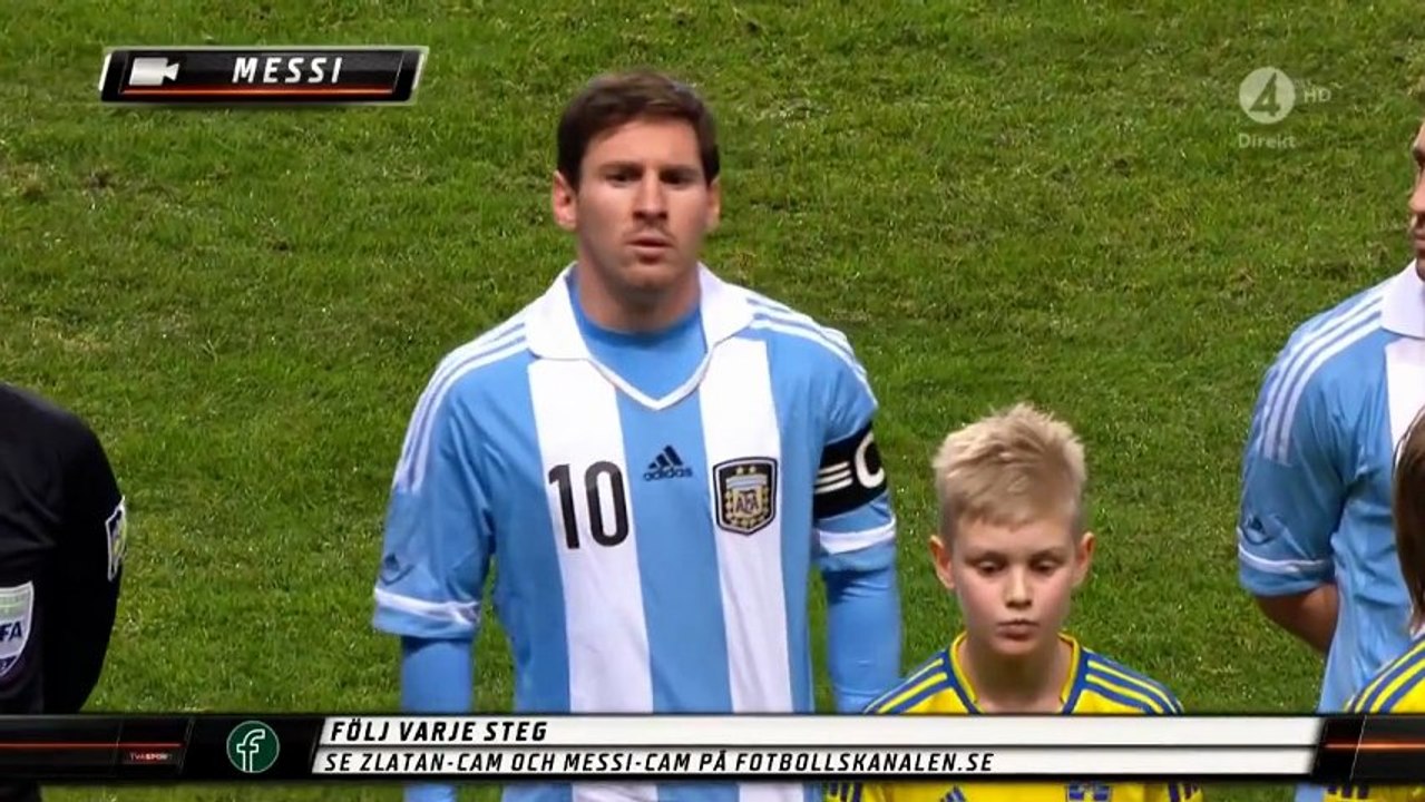 Lionel Messi vs Sweden HD (06.02.2013)