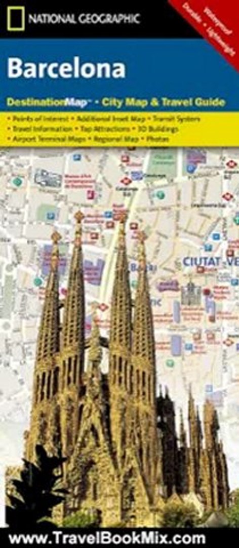 ⁣Travelling Book Review: Barcelona City Map & Travel Guide (DestinationMap) by National Geographi