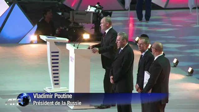 Poutine lance le compte à rebours des JO de Sotchi
