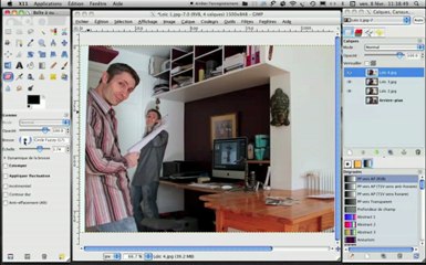 Apparaître plusieurs fois sur une photo avec Gimp