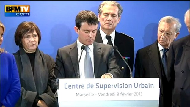 Valls inaugure à Marseille un centre de supervision urbain - 08/02