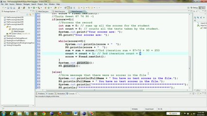 Java File Processing Video 4 of 5