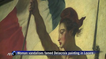 Woman vandalises famed Delacroix painting in Louvre