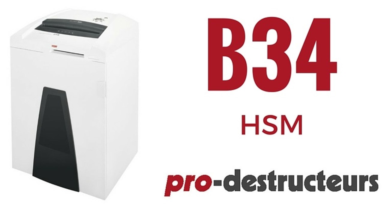 Destructeur de documents HSM B34 SECURIO 0,78 x 11 mm