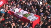 Scuffles amid mass turnout for Belaid funeral in Tunisia