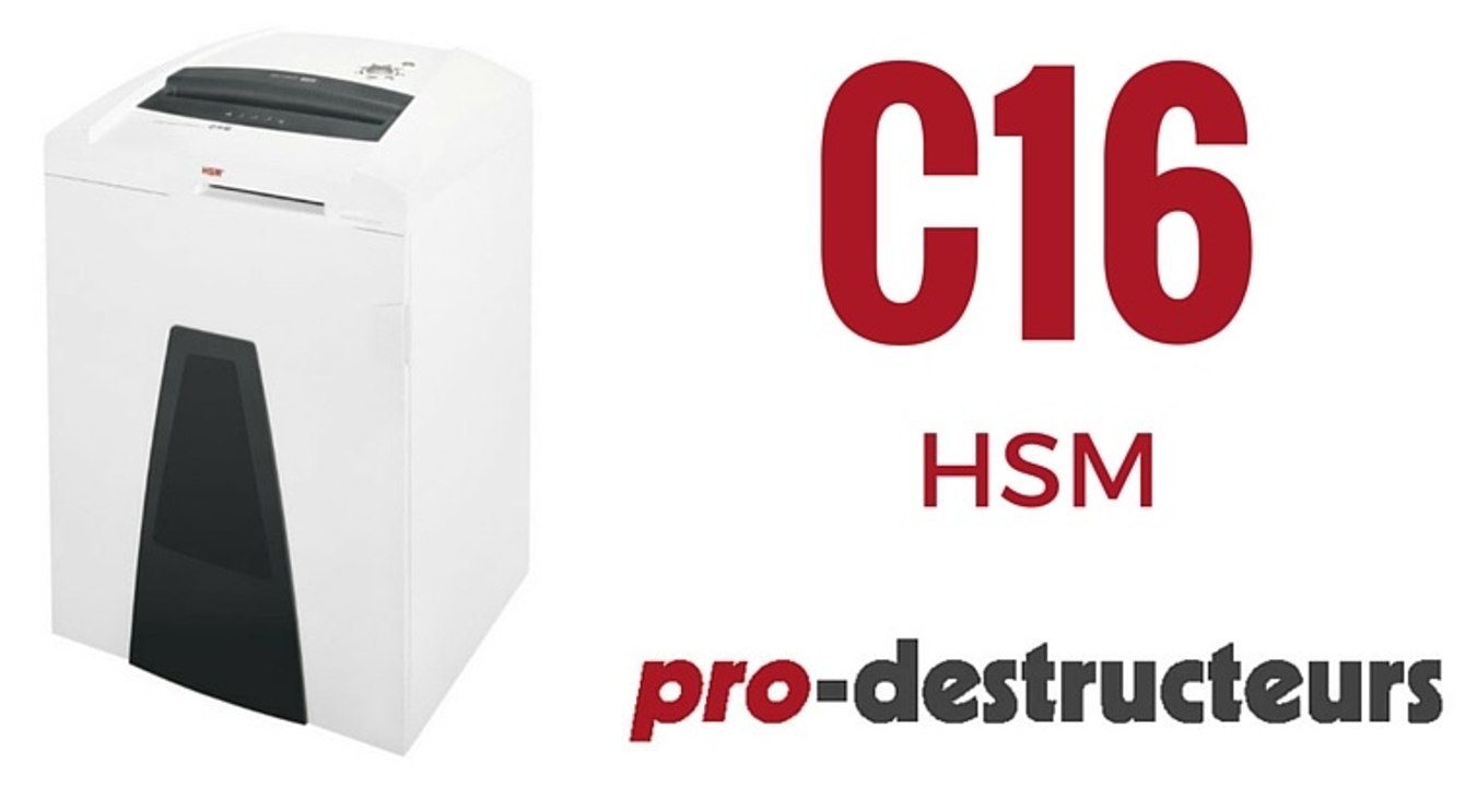 Destructeur de documents HSM C16 SECURIO 4 x 25 mm