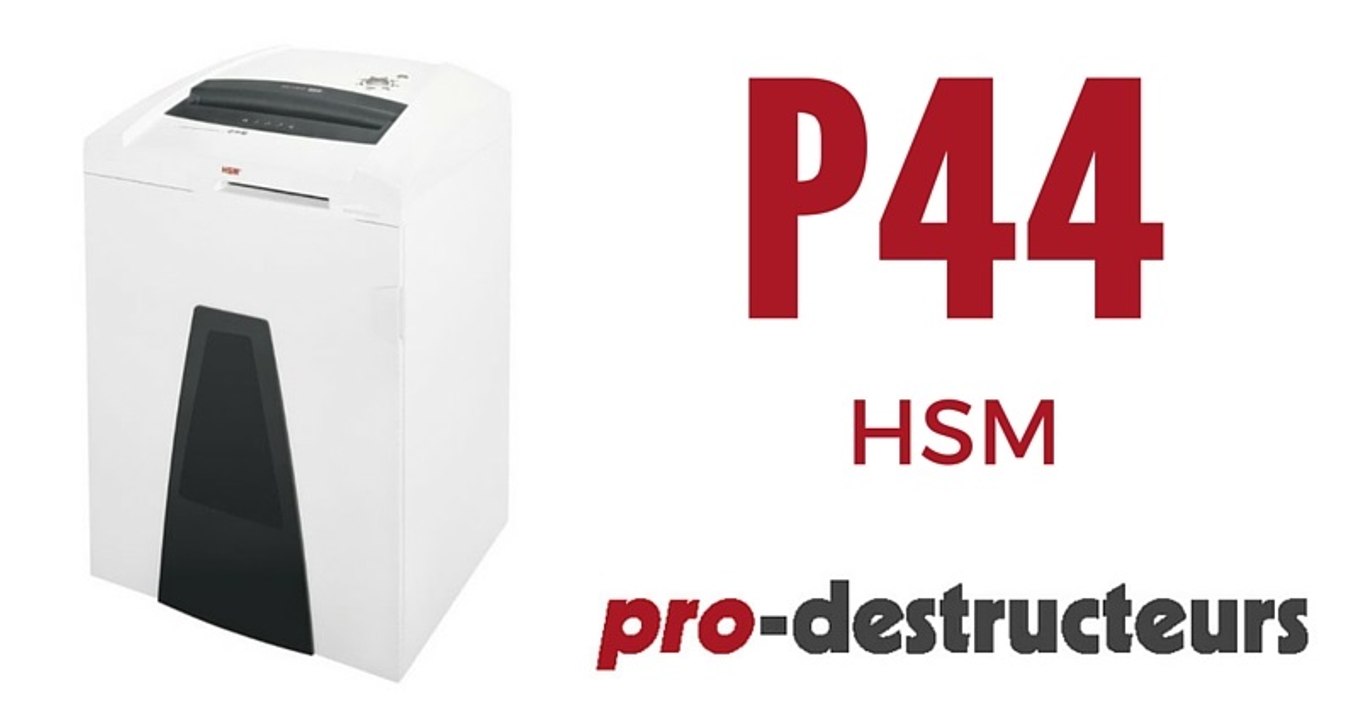 Destructeur de documents HSM P44 SECURIO 1,9 x 15 mm