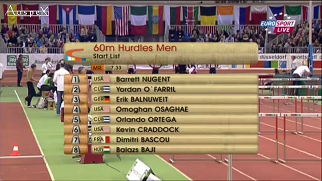 60m hurdles men Düsseldorf 2013 WL