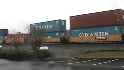 Norfolk Southern stack train through Austell Ga. into Whitaker Yard.