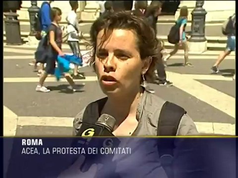 Acea, la protesta dei comitati