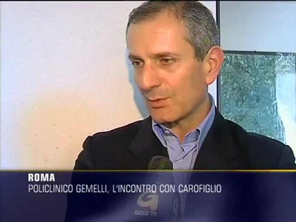 Policlinico Gemelli, l'incontro con Carofiglio