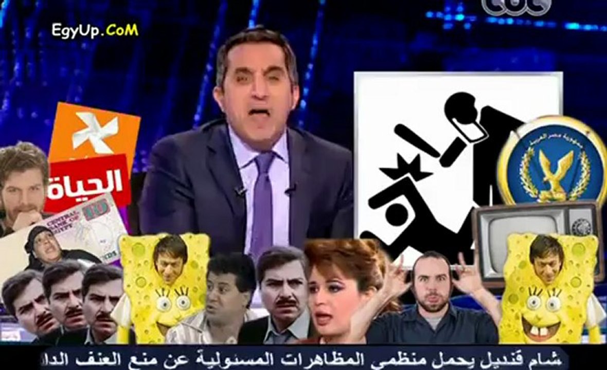 تعليق باسم على سحل حمادة ورد فعل الاعلاميين على الموضوع و تفاهة  القنوات الدينية ... حلقة كلة طلع فسسسسسس