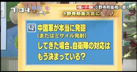 中国艦レーダー照射 - みのもんたのサタデーずばッと