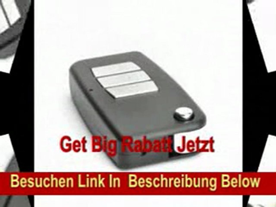 Mini-Spycam in Autoschlüssel-Optik von Kingdiscount mit Sprachaktivierung, Videostart auf Knopfdruck oder bei Geräuschen/Gesprächen, getarnte Kamera, Spionagekamera, Camcorder, Minikamera mit Ton, für Windows und Mac inkl. USB-Kabel - Zum Mitnehmen ideal