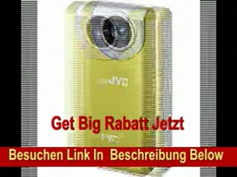 JVC GC-FM2YEU Full HD Pocket Camcorder (SD/SDHC/SDXC Slot, 5 MP, 4-fach digitaler Zoom, 7,6 cm (3 Zoll) Display) gelb