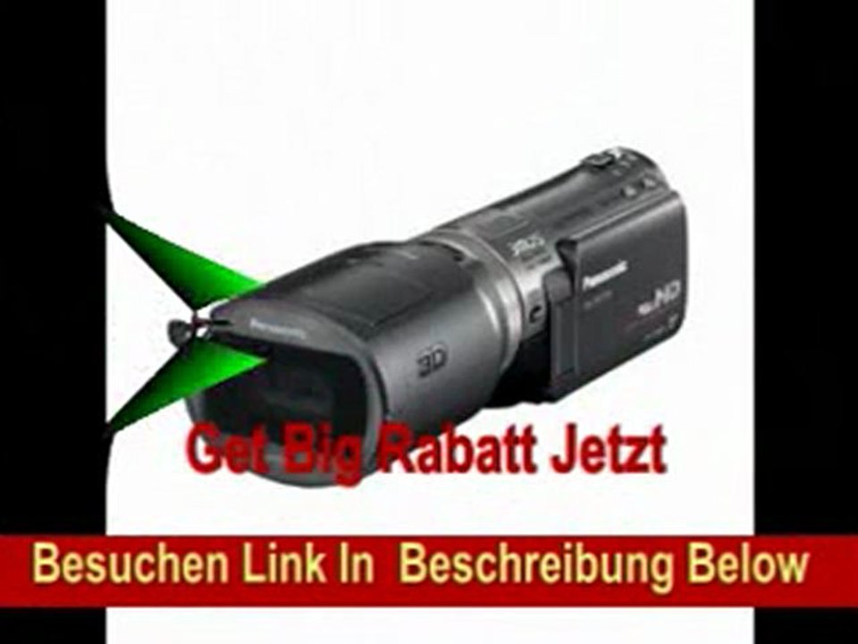 Panasonic HDC-SDT750EG Full HD 3D Camcorder (SD-Kartenslot, 12-fach opt. Zoom, 7,6 cm (3 Zoll) Display, Bildstabilisator) schwarz