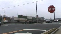 Union Pacific stack train west through Austell