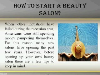 Tips on Starting a Beauty Salon