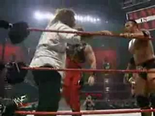 triple h and kane vs mankind and the rock