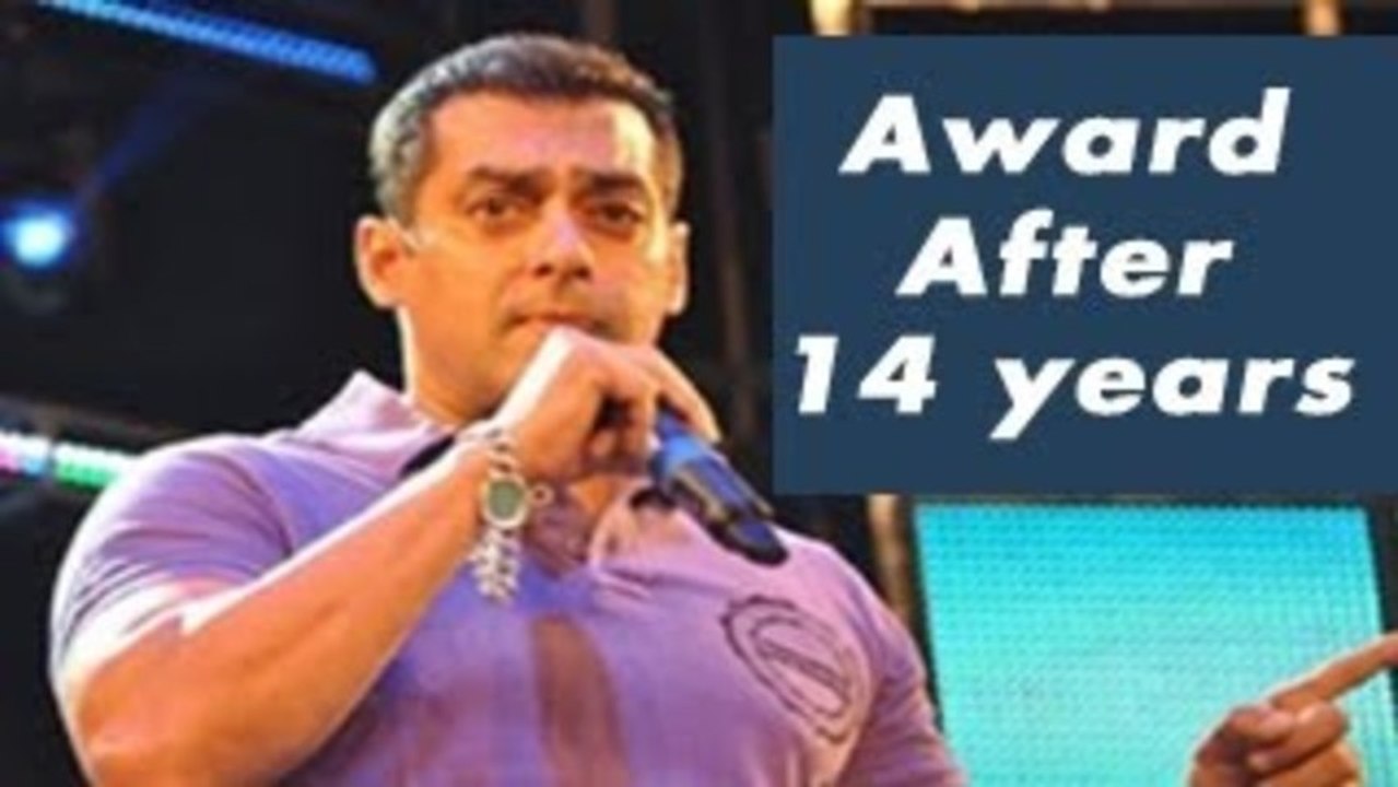 Salman Khan accepts award after 14 years!