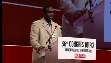 36e congrès du PCF - Issa Ndiaye Mouvemement populaire du 22 mars