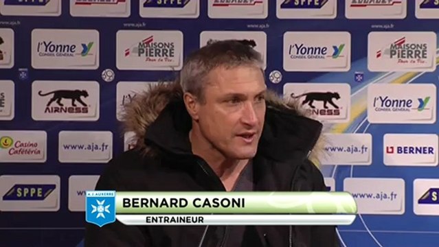 Conférence de presse AJ Auxerre - Tours FC : Bernard CASONI (AJA) - Bernard BLAQUART (TOURS) - saison 2012/2013