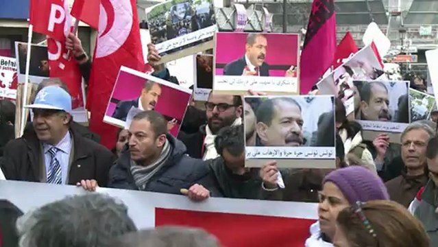 Protests over slain Tunisian opposition figure