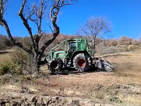 Broyage de bois et de broussailles à Champtercier (04) par Alpine des bois environnement