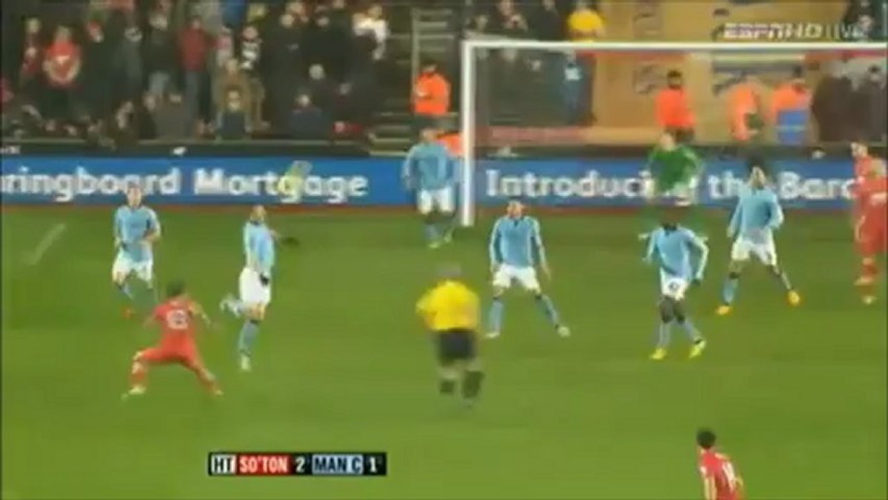 Southampton 2- 1 Manchester C. 39' E. Dzeko
