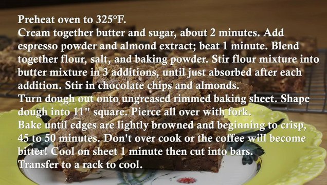 Coffee Crunch Bars - Recipe