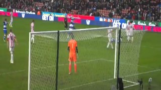 Penalty? ALF gets taken down Stoke vs Reading 09/02/13