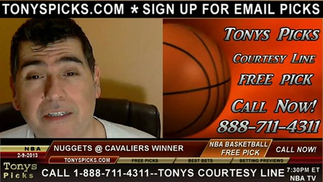 Cleveland Cavaliers versus Denver Nuggets Pick Prediction NBA Pro Basketball Odds Preview 2-9-2013