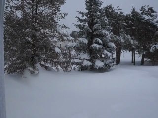 Résultat du blizzard le lendemain matin