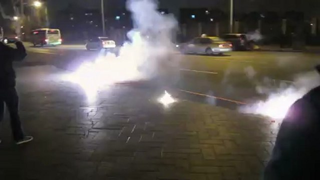 Nouvel an chinois 2013 à Shanghai - pétards dans la rue