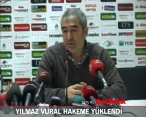 Yılmaz Vural hakeme yüklendi
