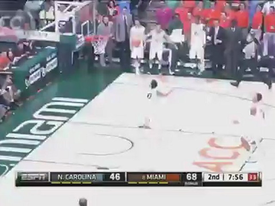Shane Larkin Alley-oop Off the Backboard to Kenny Kadji as LeBron James and Dwayne Wade Watch