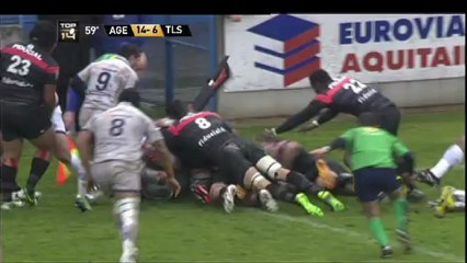 Agen-Toulouse: 22-9 - J17 - Saison 2012/2013