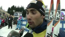 Itw de Martin Fourcade 2eme de la Poursuite - Nove Mesto