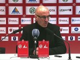 Conférence de presse Valenciennes FC - Stade Brestois 29 : Daniel  SANCHEZ (VAFC) - Landry CHAUVIN (SB29) - saison 2012/2013